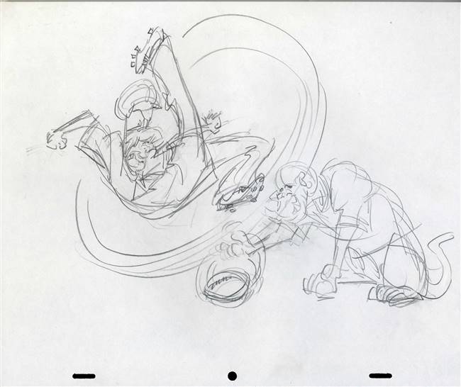 Original Publicity Drawing of Scooby Doo