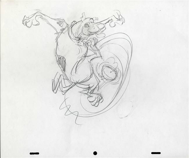 Original Publicity Drawing of Scooby Doo