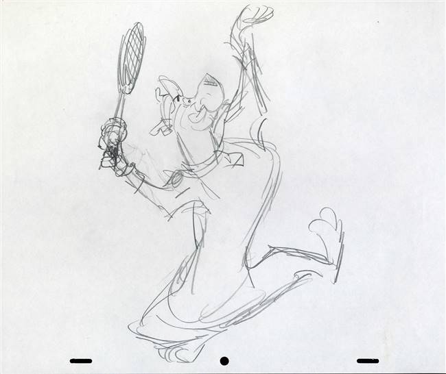 Original Publicity Drawing of Scooby Doo