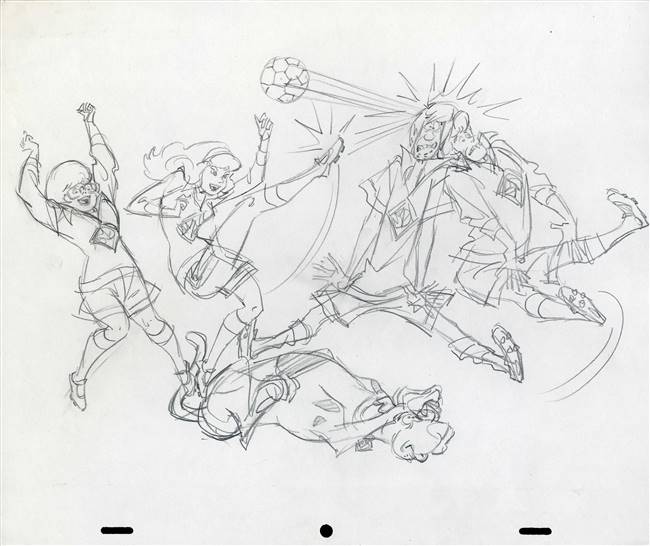 Original Publicity Drawing of Scooby Doo