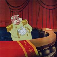 Original Production Cel of the King from Cinderella