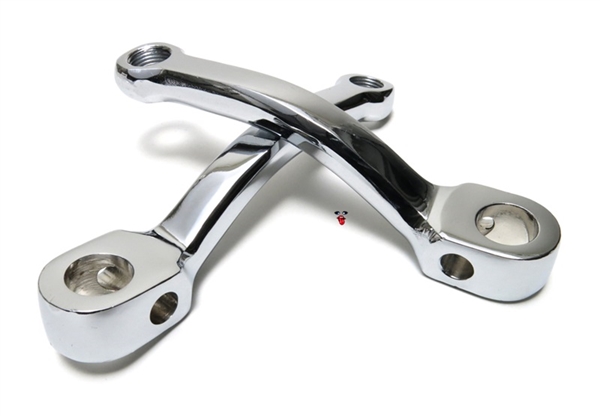 short chrome pedal arms - left and right