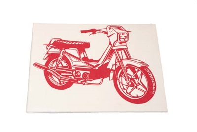 Derbi Variant Moped Decal - Red