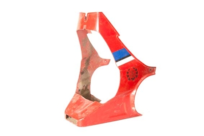 Derbi Red Engine Cowl Fairing - Cracked