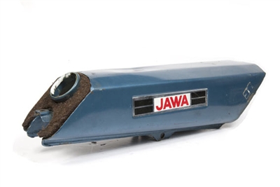 Jawa Babetta Tank - Sad Panda Blue