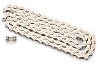 1/8" Silver Moped Pedal Chain - 112 Links