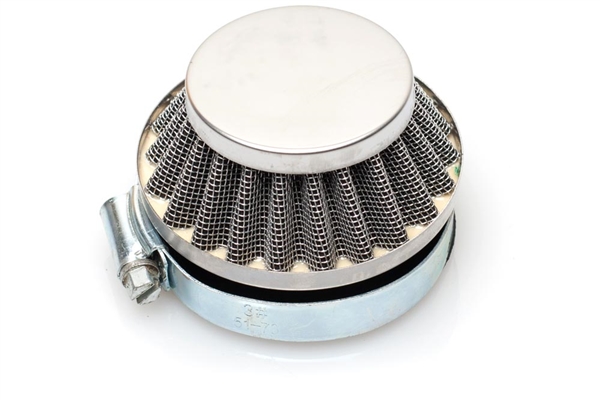 Dellorto SHA 60mm Shorty Air Filter - Chrome