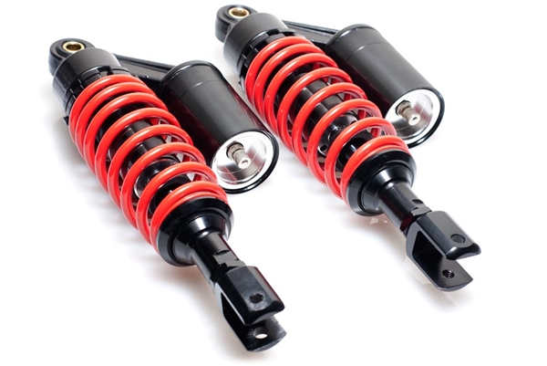 Red Adjustable Length 280mm - 300mm Gas Clevis Shocks