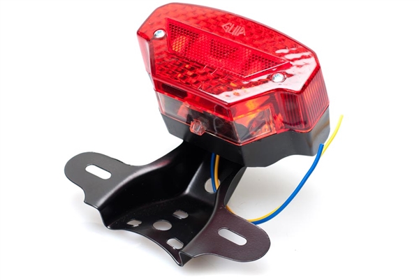 Universal Moped Rear Tail Light with License Bracket