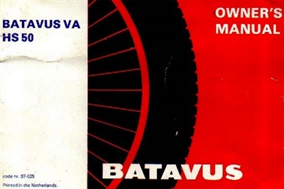 Free Batavus HS50 Moped Owners Manual