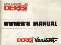 Free Derbi Variant Moped Owners Manual