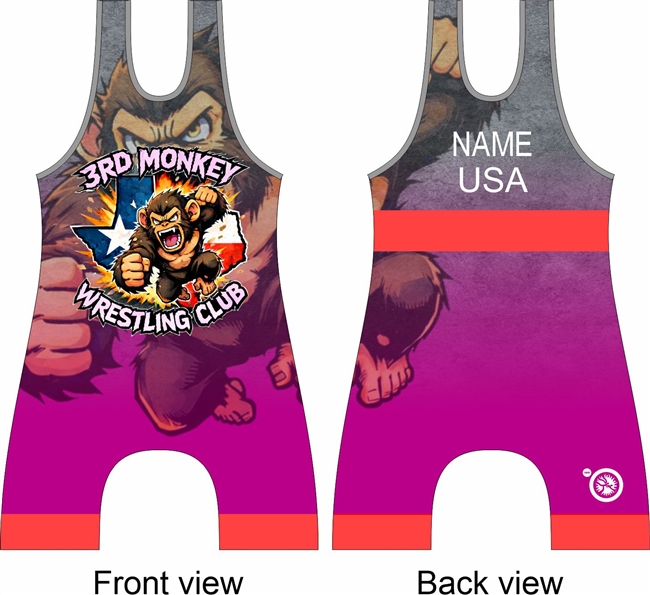 3rd Monkey Blue and red