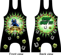 Sublimated wrestling singlet