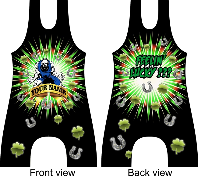 Sublimated wrestling singlet