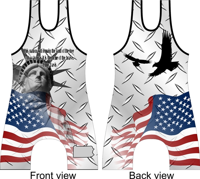 USA Patriotic singlet