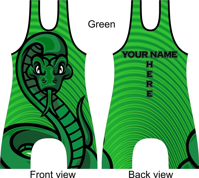 Snake wrestling singlet in several color options