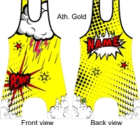 Sublimated singlet comic book theme