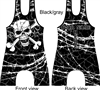 sublimated wrestling lifting singlet with skull many colors add name