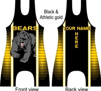 Bear mascot singlet in many colors