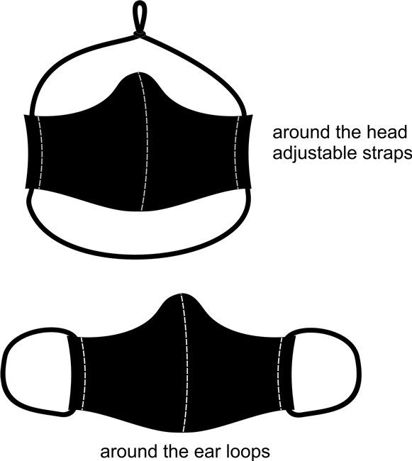 Custom printed face mask many options or custom design
