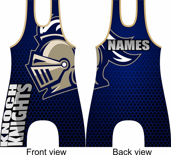 Knoch knights singlet with names