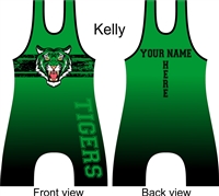 Custom sublimated old school style tiger singlet