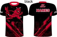 Black version of VVS Team apparel fully sublimated shirt