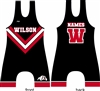 Wilson Black red chevron design