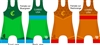 callan 2026 singlet blue  red girls set