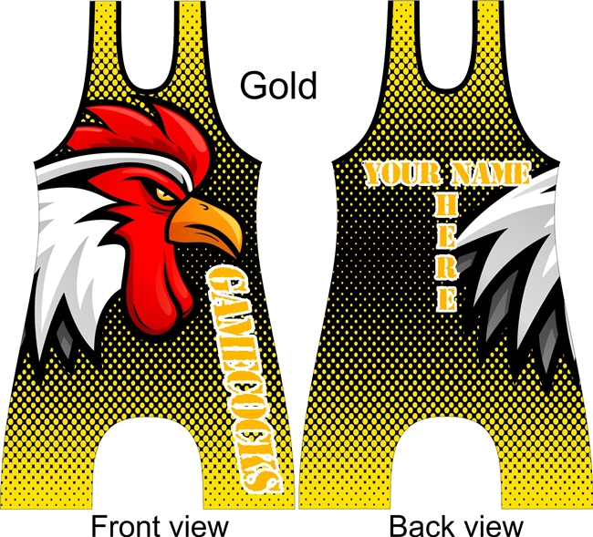 Sublimated wrestling or lifting singlet