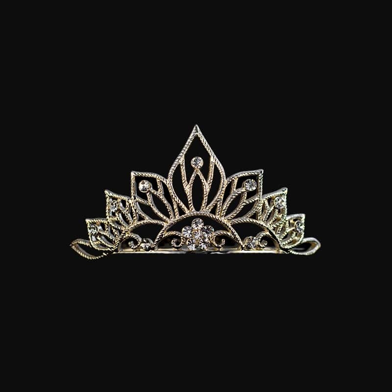 Diamond Scroll Tiara Ring in 10K White Gold 1/10