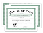 Baptism Certificate