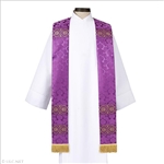 Brocade Banded Clergy Stole