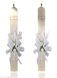 Ceremonial Candle with Ribbon 2-Pack