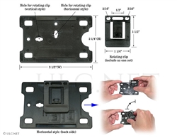 Clip-on holder for ID or wallet card