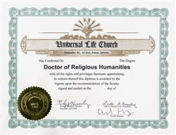 HQ Doctor of Religious Humanities