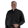 Big & Tall Long Sleeve Clergy Shirt for Men