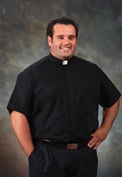 Big & Tall Short Sleeve Clergy Shirt for Men