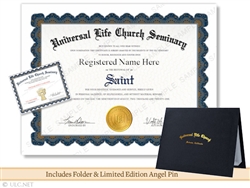 Saint Certificate Title Gift Set