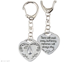 Teardrop Memorial Keychain