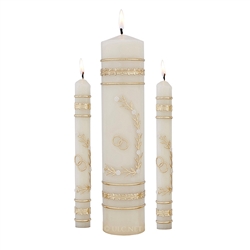 Unity Candle Wedding Ceremony Set (Gold)