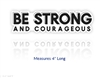 Be Strong Vinyl Decal (Clearance)