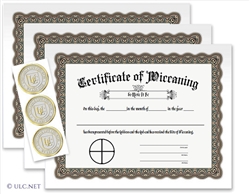Wiccaning Certificates 3-Pack Set
