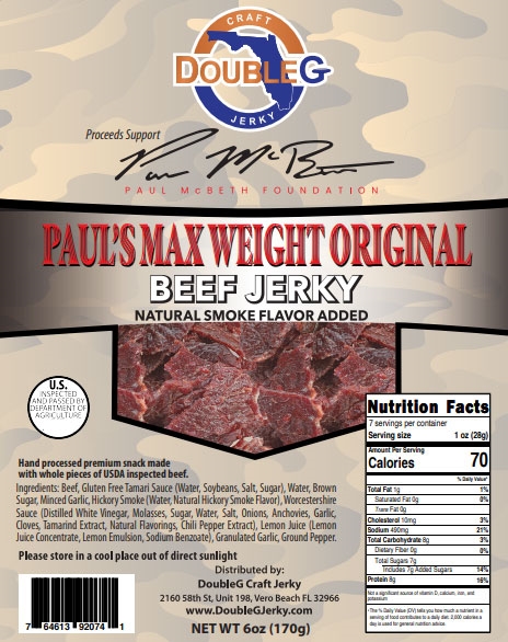 DoubleG Craft Jerky - Paul McBeth Max Weight Original