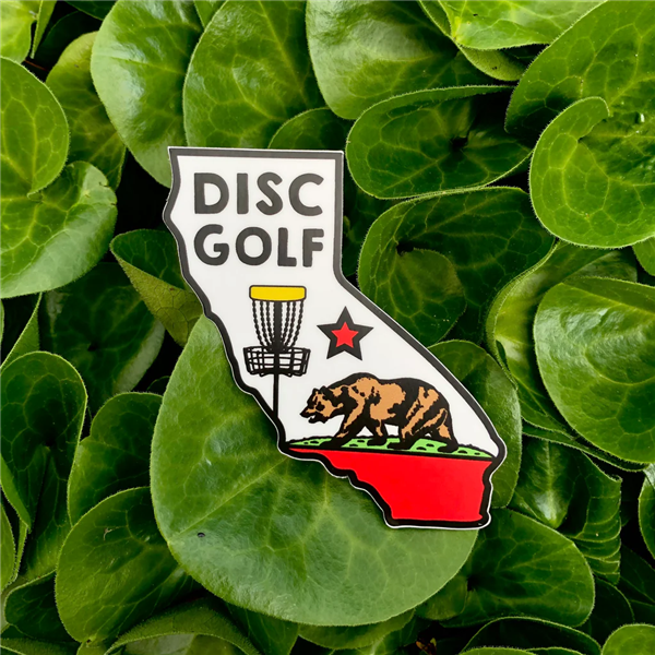Disc Golf Pins Sticker - Disc Golf California