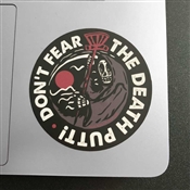 Disc Golf Pins - Death Putt Sticker