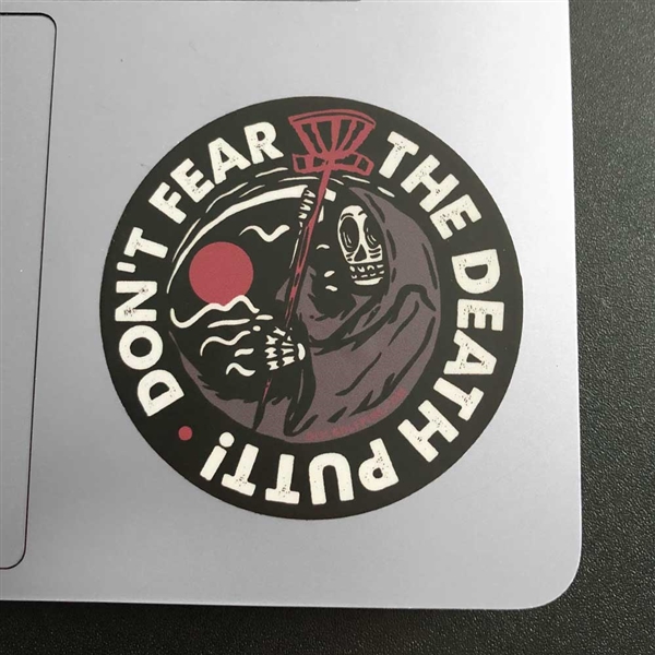 Disc Golf Pins - Death Putt Sticker