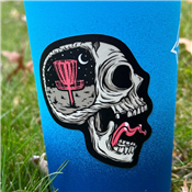 Disc Golf Pins Sticker - Screaming Skull