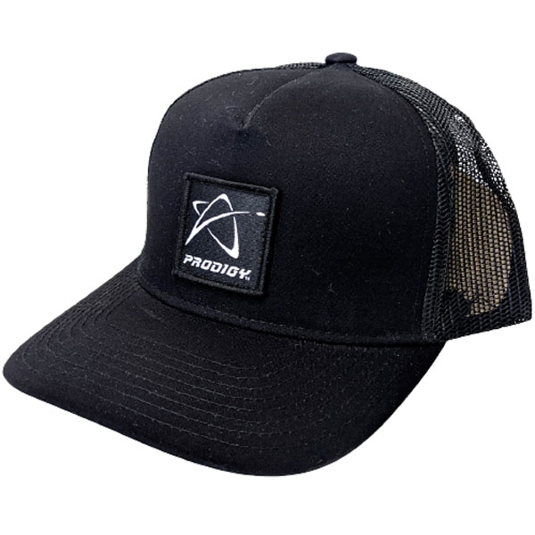 Prodigy Disc Mesh Trucker Cap Logo Patch (BLACK/BLACK)