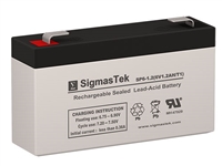 Tork 61 Replacement Emergency Light Battery | 6V/1.2AH | Sealed  Lead Acid Battery | Pro Battery Specialists